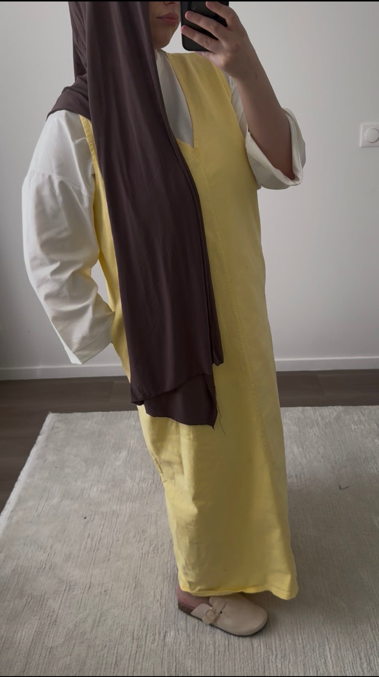 Robe en jean sans manches