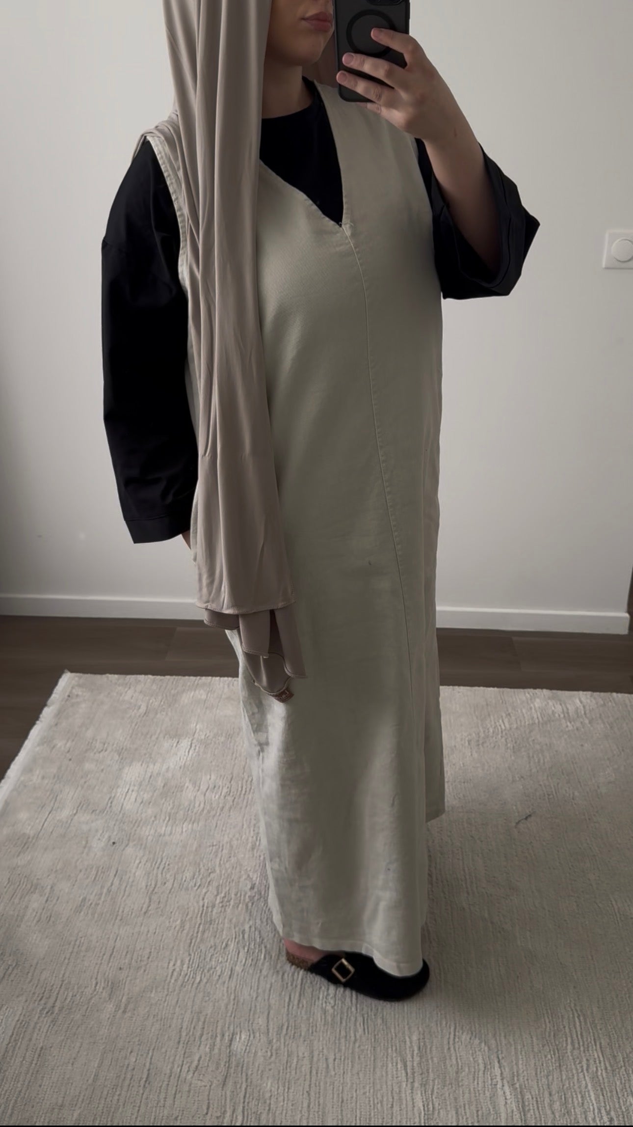 Robe en jean sans manches