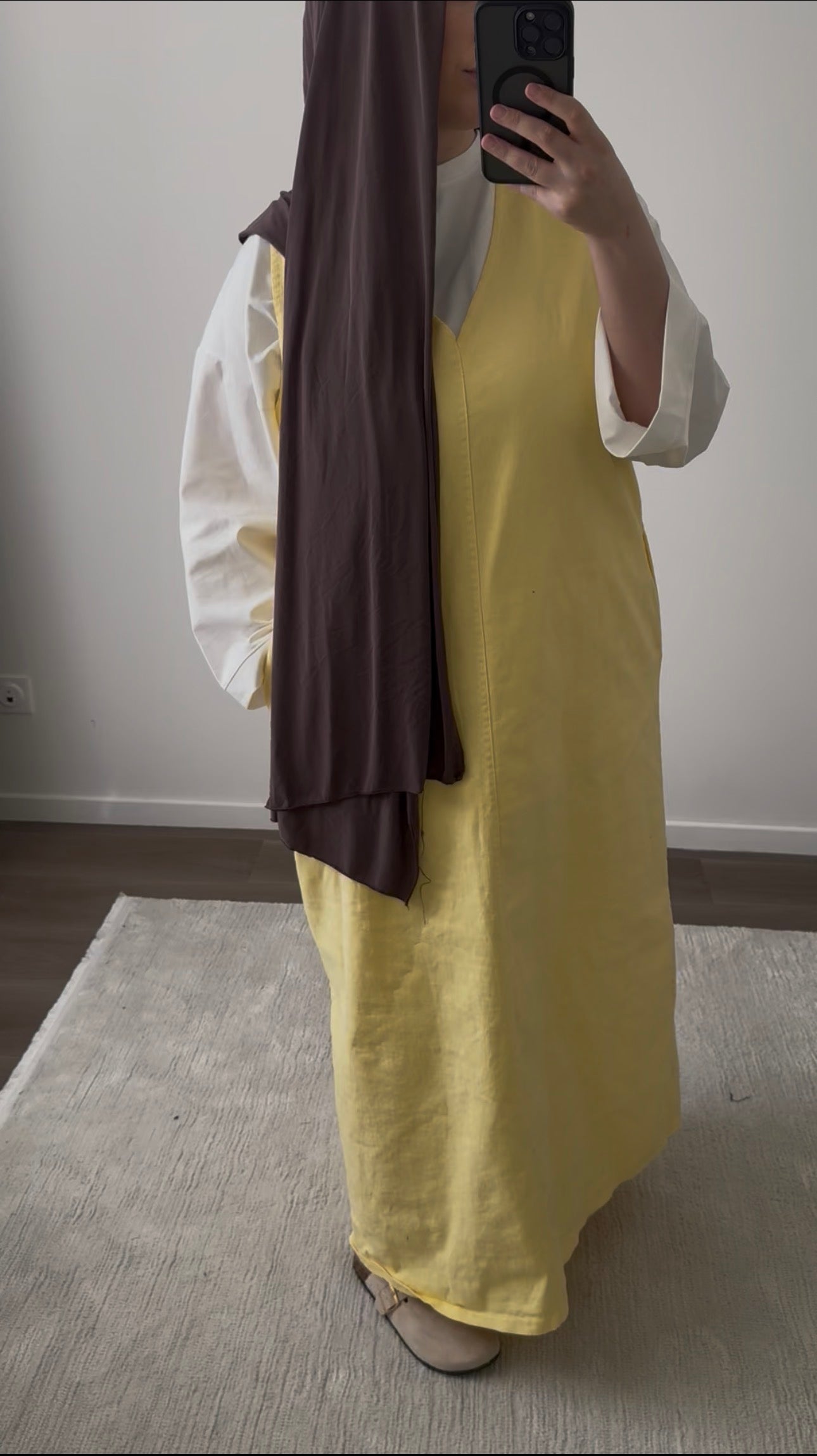 Robe en jean sans manches