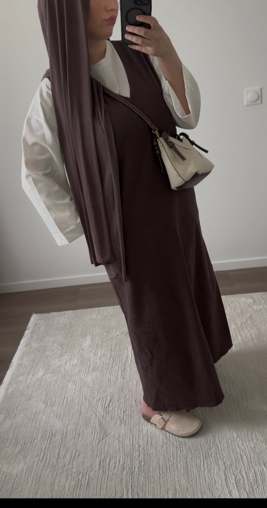 Robe en jean sans manches