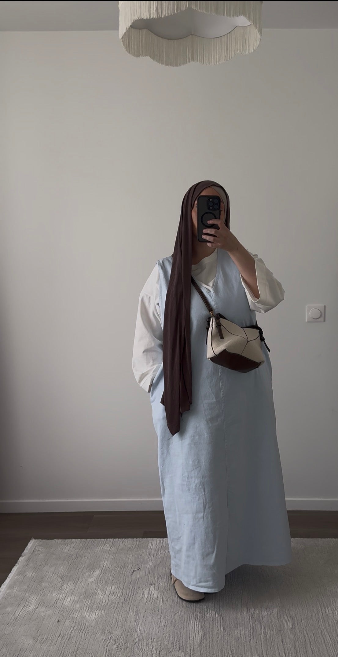 Robe en jean sans manches