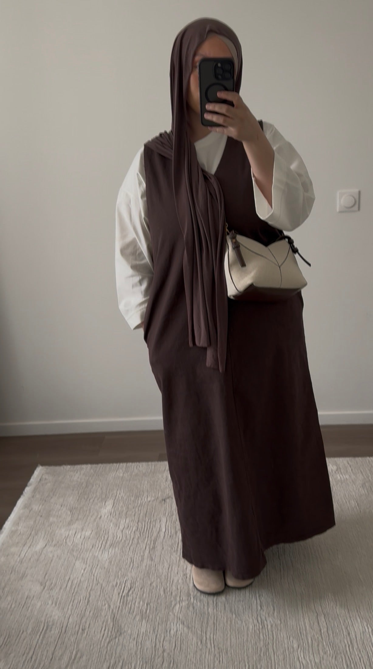 Robe en jean sans manches