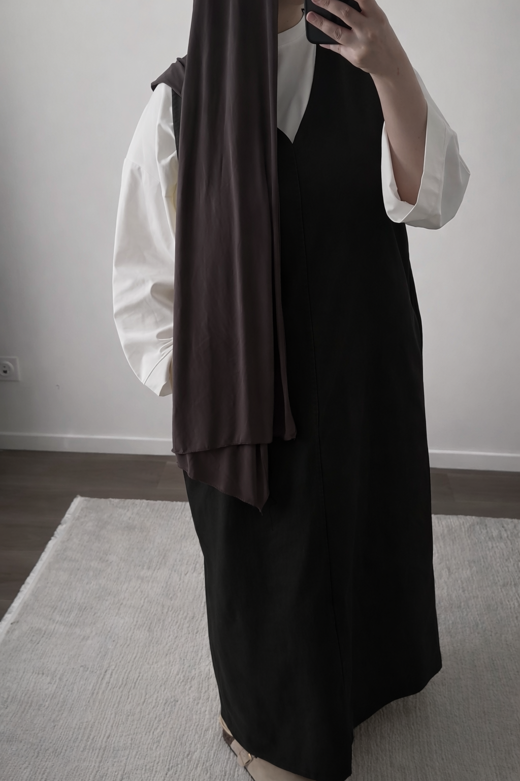 Robe en jean sans manches